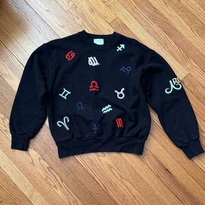 Zodiac Symbol Black Sweatshirt